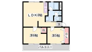 高津橋農住団地A棟【503号室】の間取り