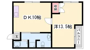 第3野上マンション【2S号室】の間取り