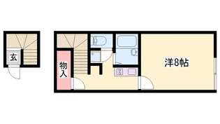 レオネクストFOREVERⅡ【206号室】の間取り