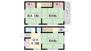 第2登貴和ハイツ【1号室】の間取り