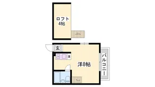 ヴィラ朝霧【101号室】の間取り