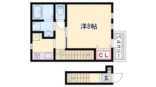グレースヒルズ古宮【203号室】の間取り