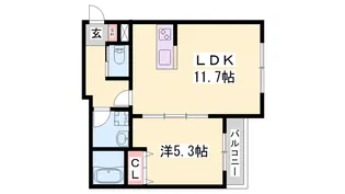 ジーメゾン大久保リベイル【2階】の間取り