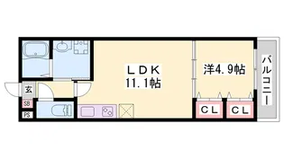 ジーメゾン大久保リベイル【2階】の間取り