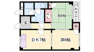 ポコアポコ住吉メゾンⅡ【2階】の間取り