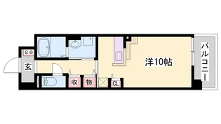 ラ・ロゼベールⅡ【204号室】の間取り