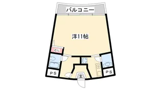 アンペリエ【5階】の間取り