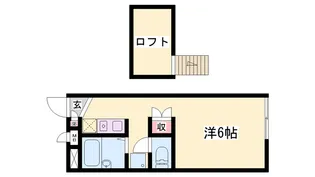サンプレイス明石【201号室】の間取り