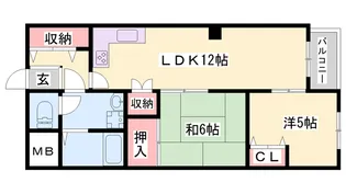 ロイヤルハイツ太寺【3階】の間取り