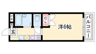 ウエストハイライズ【106号室】の間取り
