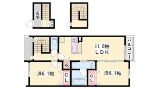 シャルムジュエル【3階】の間取り