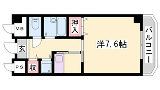 ウエストビラITO【307号室】の間取り