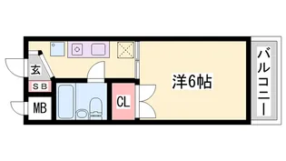 ハイツ堀田【106号室】の間取り