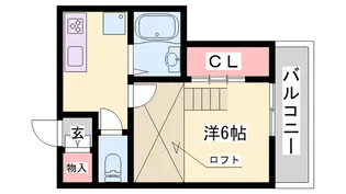 フェリオ野添【202号室】の間取り