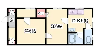 ハリマビル【203号室】の間取り