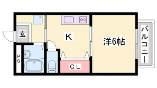 サンハイツ多井田【320号室】の間取り