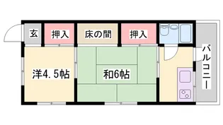 ハイツ明南荘【2階】の間取り
