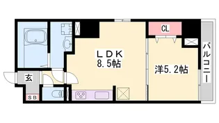 ル・ポール明石本町【802号室】の間取り