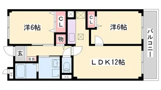 ささお弐番館【202号室】の間取り