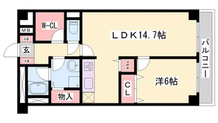 コーポエバーグリーン【3階】の間取り