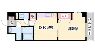 コン・タント・アモーレ【402号室】の間取り