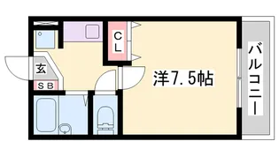 ジュネス・フォーション【103号室】の間取り