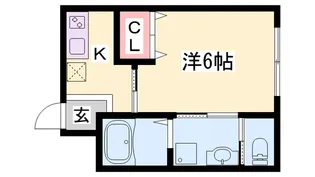 SAN MERE三木本町【203号室】の間取り