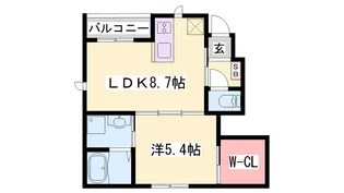 EVER LIFE 北本荘【102号室】の間取り