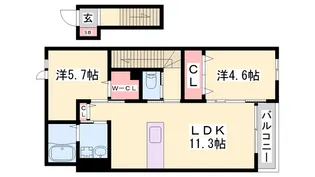 アヴェルラ・プラス【201号室】の外観