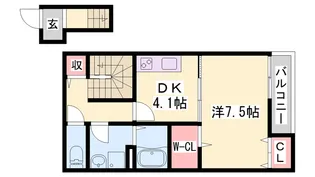 SENSE三木本町【2階】の間取り
