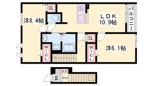 グランフィオーレ【2階】の間取り