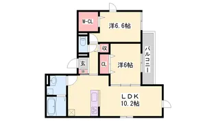 D-ROOM沢野南町【2階】の間取り