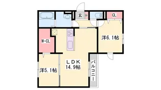 D-ROOM沢野南町【3階】の間取り