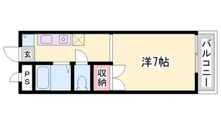 K’Sハイツ【102号室】の間取り