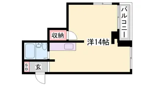 R2フラット久保【505号室】の間取り