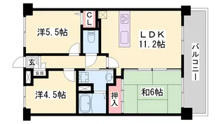 プレステージ南大久保【505号室】の間取り