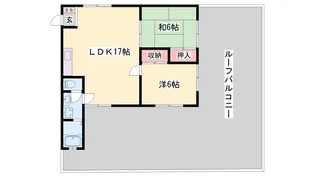 西明石グリーンハイツ【702号室】の間取り