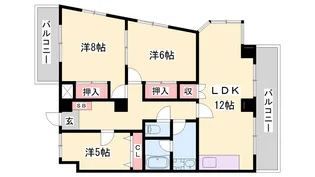 第61川辺ビル【104号室】の間取り