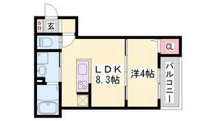 robot home魚住【3階】の間取り