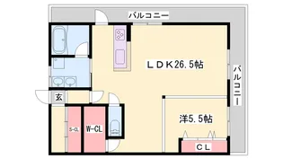 朝日プラザ三木自由が丘【4階】の間取り