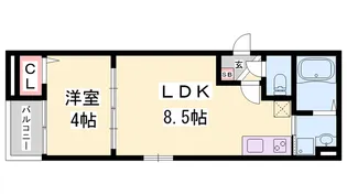 CRASTINE魚住町【203号室】の間取り