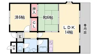 ウィングマンション【101号室】の間取り