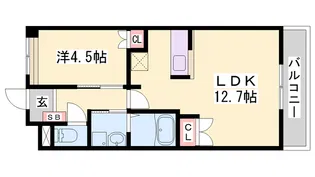 サニーハウス【202号室】の間取り