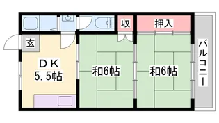 カタヒラハイツ【302号室】の間取り