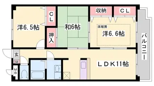 ソシアヒルズ【3階】の間取り