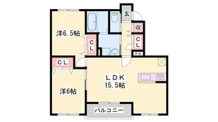 リガーレ天神東A【1階】の間取り