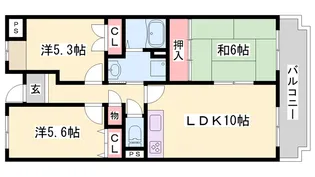 H・Tハイライズ【2階】の間取り