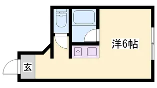西尾ビル【101号室】の間取り