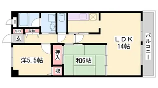 パール・グレイス【1階】の間取り