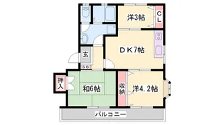 メゾンドマーチ【201号室】の間取り